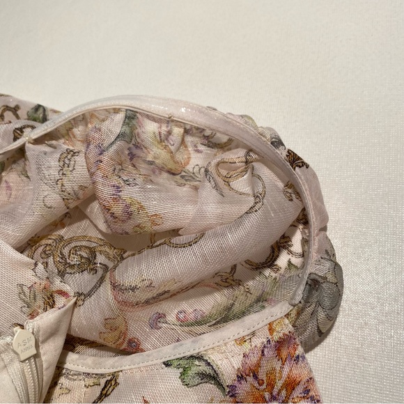ASM ANNA Mulberry Silk blend Floral dress size L - Picture 6 of 16